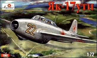 Przejdź do produktu AMODEL 7282 - 1:72 Yakovlev Yak-17 UTI