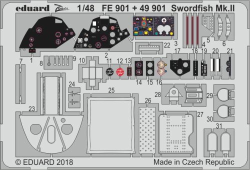 Przejdź do produktu EDUARD FE901 - 1:48 Swordfish Mk.II
