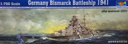 Przejdź do produktu TRUMPETER 05711 - 1:700 Germany Bismarck Battleship 1941