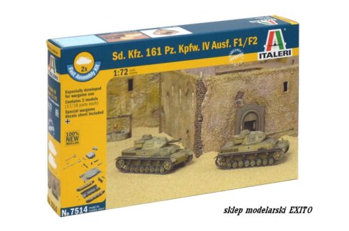 Przejdź do produktu ITALERI 7514 - 1:72 Sd.Kfz.161 Pz.Kpfw. IV Ausf F1/F2