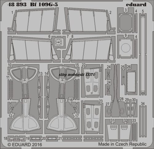Przejdź do produktu EDUARD 48893 - 1:48 Bf 109G-5