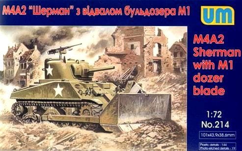 Przejdź do produktu UNIMODELS 214 - 1:72 Tank M4A2 with M1 Dozer Blade