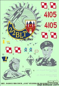 MODELMAKER D48055 - 1:48 MiG-29UB 4105 Stanislaw Skalski