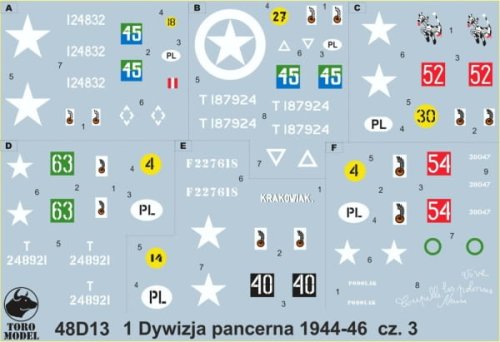 Przejdź do produktu TORO MODEL 48D13 - 1:48  1 Dywizja Pancerna 1944-46 cz.3