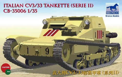 Przejdź do produktu BRONCO CB 35006 - 1:35 CV L3/33 Tankette