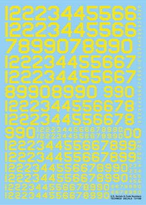 Przejdź do produktu TECHMOD 72118 - 1:72 U.S. Serial & Code Numbers (Yellow)