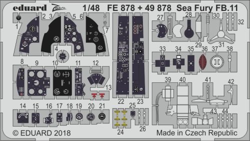 Przejdź do produktu EDUARD FE878 - 1:48 Sea Fury FB.11