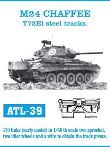 Friulmodel ATL-039 - 1:35 Metalowe gąsienice M24 Chaffee T72El