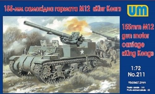 Przejdź do produktu UNIMODELS 211 - 1:72 155mm M12 gun motor carriage King Kong