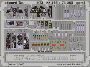 EDUARD SS265 - 1:72 RF-4C