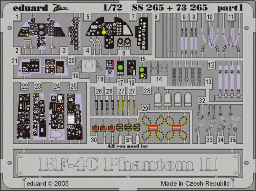 Przejdź do produktu EDUARD SS265 - 1:72 RF-4C