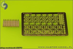 MASTER SM-350-073 - 1:350 Amerykańska torpeda lotnicza Mark 13 22.4in z wózkami typ późny