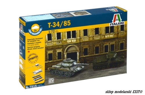Przejdź do produktu ITALERI 7515 - 1:72 T-34/85