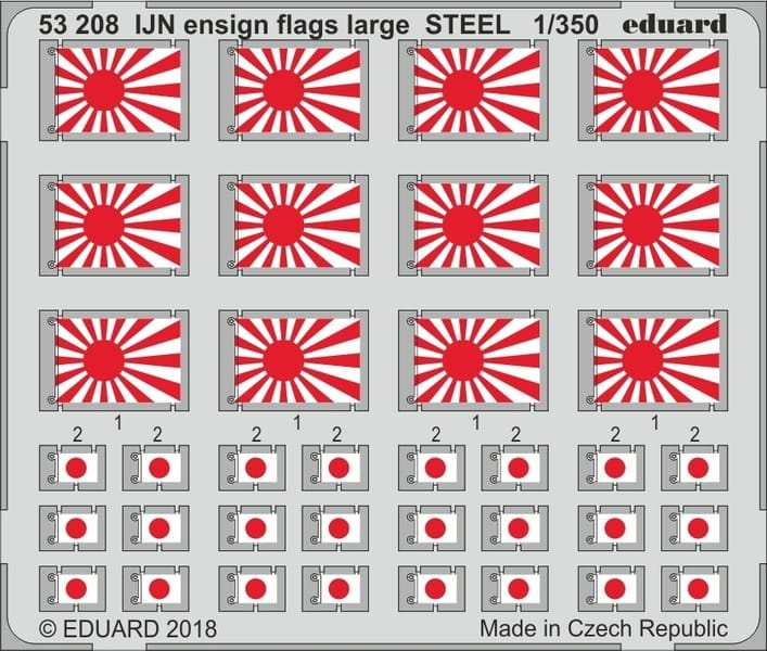 Przejdź do produktu EDUARD 53208 - 1:350 IJN ensign flags large - Steel