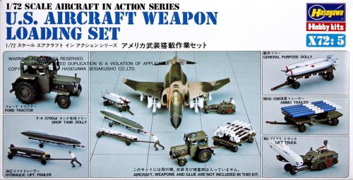 Przejdź do produktu HASEGAWA X7205 - 1:72 US Aircraft Weapons Loading Set