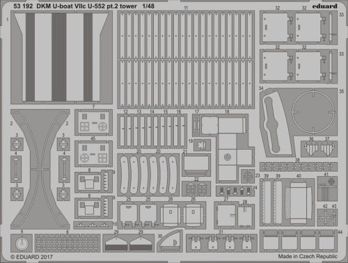 Przejdź do produktu EDUARD 53192 - 1:48 DKM U-boat VIIc U-552 pt.2 tower