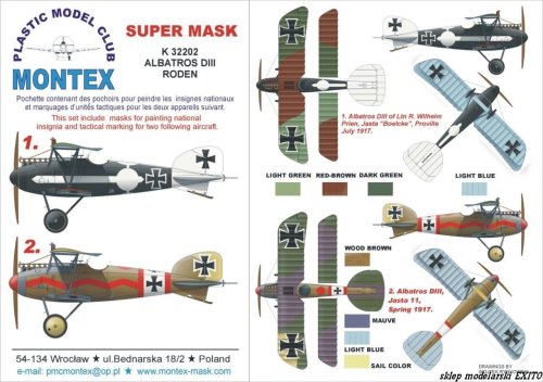 Przejdź do produktu MONTEX K32202 - 1:32 Albatros D.III