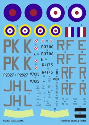 Przejdź do produktu TECHMOD 48046 - 1:48 Hawker Hurricane Mk.I