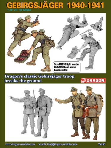 Przejdź do produktu DRAGON 6345 - 1:35 German Gebirgsjager 1940-1941