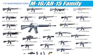 DRAGON 3801 - 1:35 M-16 / AR-15 Family