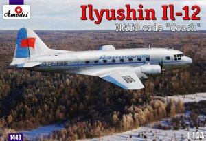 AMODEL 1443 - 1:144 Ilyushin IL-12 NATO code Coach