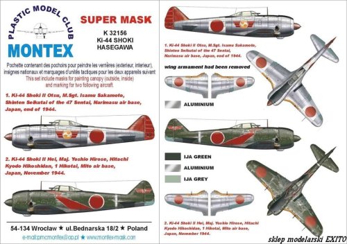 Przejdź do produktu MONTEX K32156 - 1:32 Ki-44 Shoki