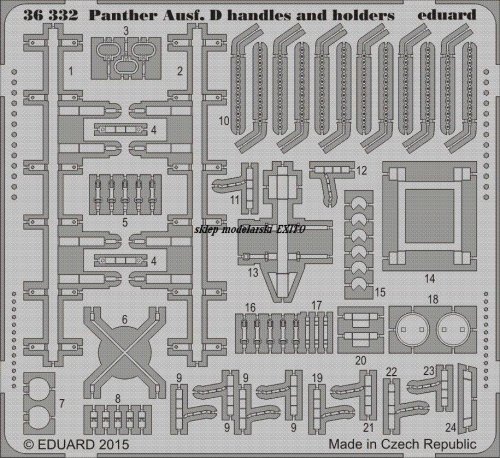 Przejdź do produktu Eduard 36332 - 1:35 Panther Ausf. D handles and holders