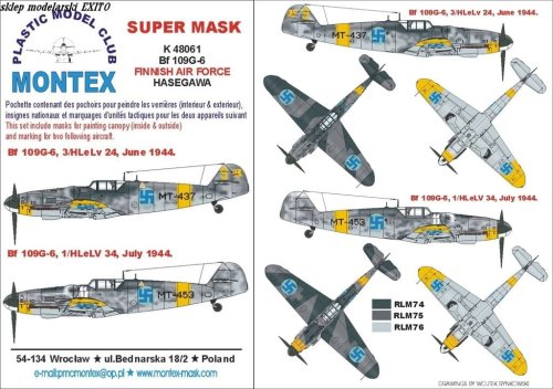 Przejdź do produktu MONTEX K48061 - 1:48 Bf-109 G6 Finland