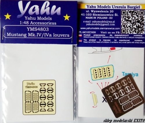 Przejdź do produktu YAHU YMS4803 - 1:48 Mustang IV żaluzje fototrawione