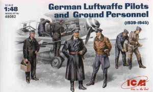 ICM 48082 - 1:48 German Luftwaffe Pilots and Ground Personnel (1939-1945)