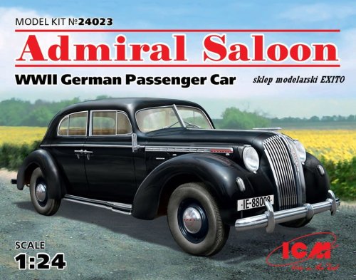 Przejdź do produktu ICM 24023 - 1:24 Admiral Saloon, WWII German Passenger Car