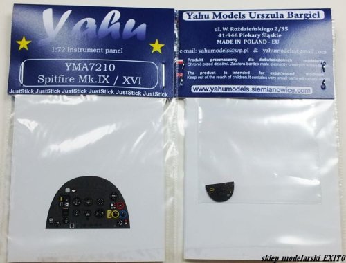 Przejdź do produktu YAHU YMA7210 - 1:72 Spitfire Mk.IX / XVI tablica przyrządów