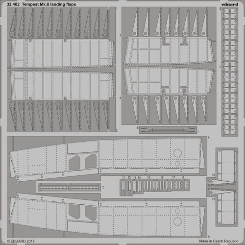 Przejdź do produktu EDUARD 32402 - 1:32 Tempest Mk.II landing flaps