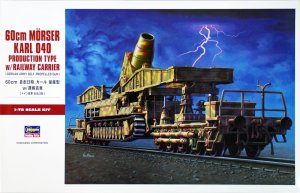HASEGAWA MT57 - 1:72 60cm Morser Karl 040 w/ railway carrier