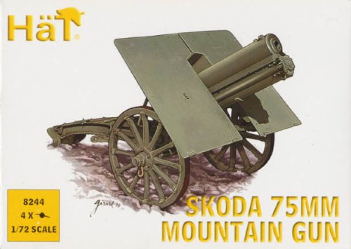 Przejdź do produktu HAT 8244 - 1:72 WWI Skoda 75mm Mountain Gun