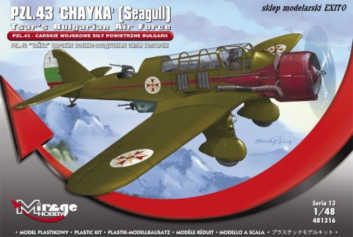 Przejdź do produktu MIRAGE 481316 - 1:48 PZL.43 Chayka ( Seagull )