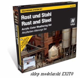 Przejdź do produktu VALLEJO 70150 - Rust and Steel Effects - Model Color Set