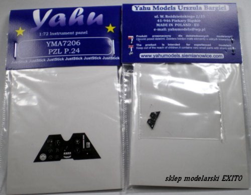 Przejdź do produktu YAHU YMA7206 - 1:72 PZL P.24 tablica przyrządów