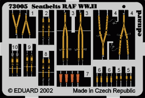 EDUARD 73005 - 1:72 Seatbelts RAF WWII