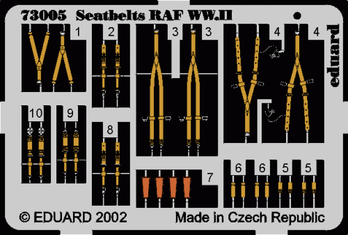 Przejdź do produktu EDUARD 73005 - 1:72 Seatbelts RAF WWII