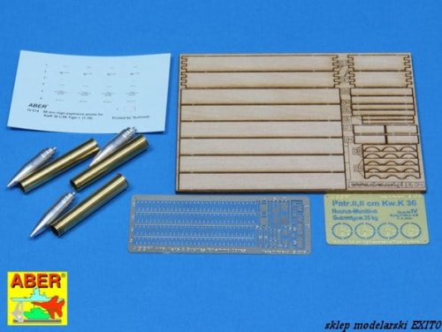 Przejdź do produktu ABER 16014 - 1:16 8,8 cm Tiger I High-Explosive Ammo with wooden box