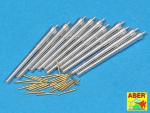 ABER 1:350L-65  - 1:350 Set of Barrels for H.M.S. Dreadnought battleship - 12'' Mk.X BL x 10pcs., 12cwt QF Mk I x 26pcs