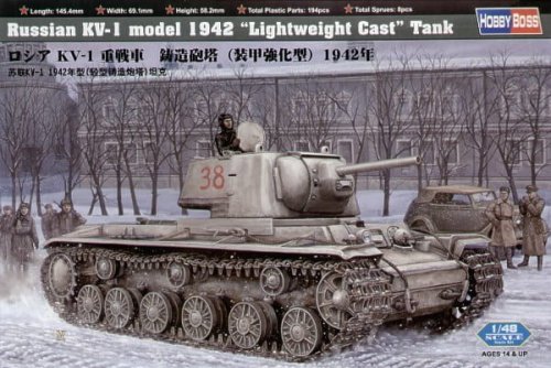 Przejdź do produktu HOBBY BOSS 84814 - 1:48 Russia KV-1 model 1942 Lightweight Cast Tank