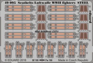 EDUARD 49095 - 1:48 Seatbelts Luftwaffe WWII fighters Steel