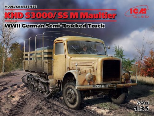 Przejdź do produktu ICM 35453 - 1:35 KHD S3000/SS M Maultier WWII German Semi-Tracked Truck