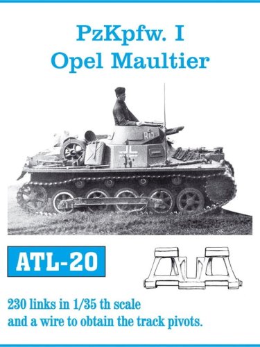Przejdź do produktu Friulmodel ATL-020 - 1:35 Metalowe gąsienice Pz.Kpfw.I / Opel Maultier