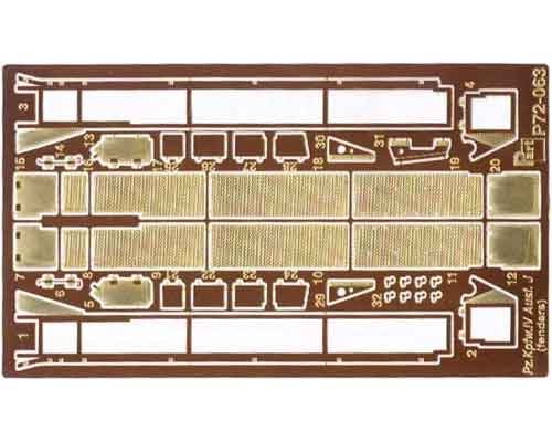 Przejdź do produktu PART P72063 - 1:72 Pz.Kpfw. IV Ausf.J fenders