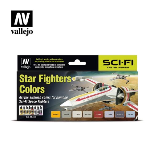 Przejdź do produktu VALLEJO 71612 - Sci-Fi Star Fighters Colors - Model Air Set