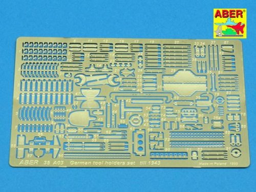 Przejdź do produktu ABER 35A003 - 1:35 German tools holders set untill 1943