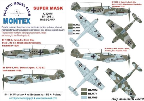 Przejdź do produktu MONTEX K32075 - 1:32 Bf-109 E-3